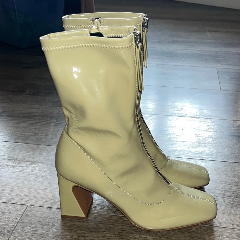 ASOS Cream Ankle Boots